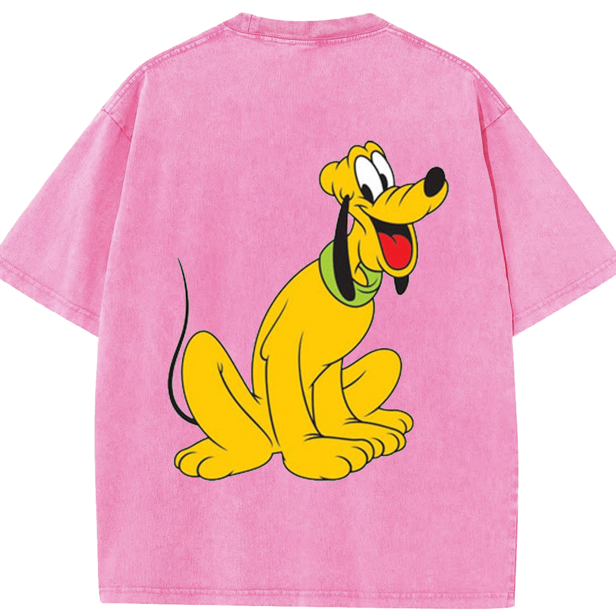 （画像用） ミッキーマウス Mickey Mouse 綿100% ヴィンテージ風 半袖Tシャツ（背面プリント）